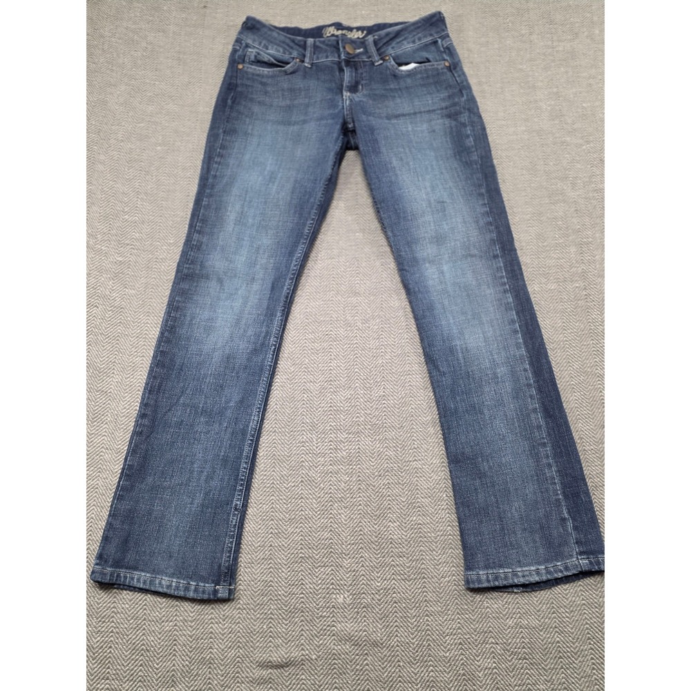 Wrangler Women's Straight Leg Blue Denim Jeans‎ Size 5x30